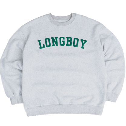 DOG LOVER OVERSIZED CREWNECK- GREY