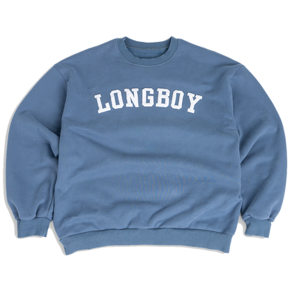 DOG LOVER OVERSIZED CREWNECK- BLUE
