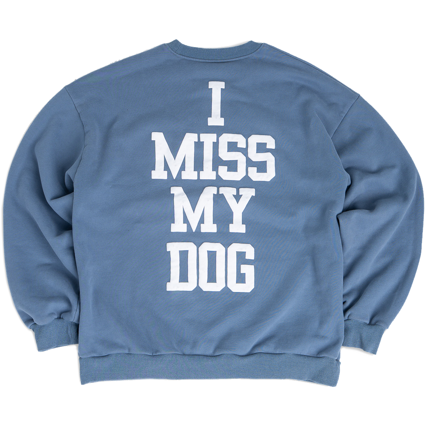 DOG LOVER OVERSIZED CREWNECK- BLUE